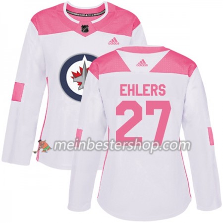 Winnipeg Jets Nikolaj Ehlers 27 Adidas 2017-2018 Weiß Pink Fashion Trikot Authentic - Dame Winnipeg Jets Nikolaj Ehlers 27 Adidas 2017-2018 Weiß Pink Fashion Trikot Authentic - Dame